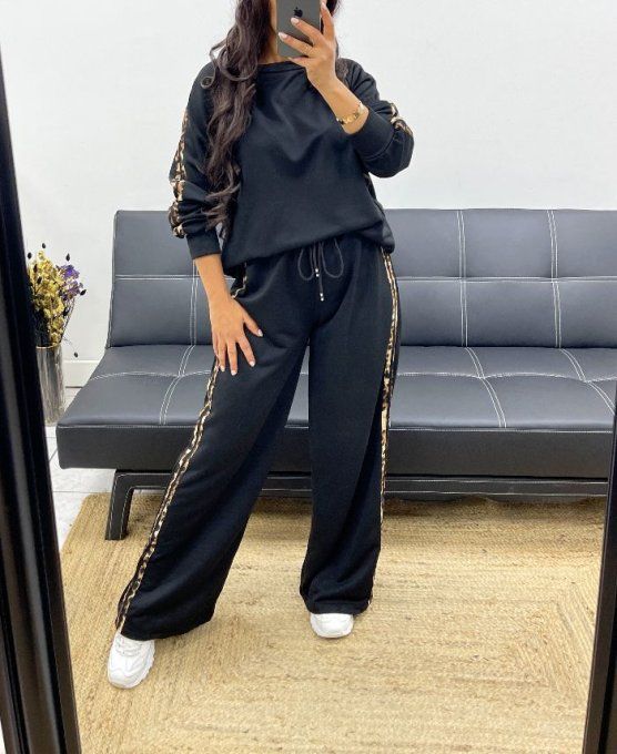 Ensemble sweat & pantalon évasé Modèle Laura