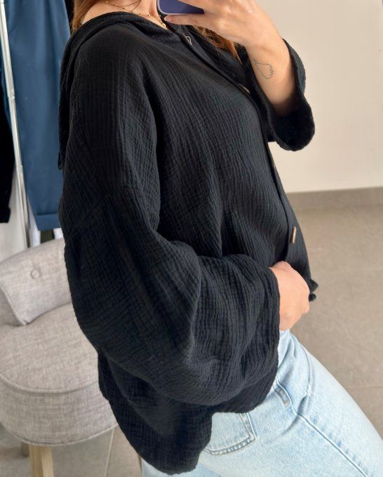 Gilet à capuche fin Modèle Jade