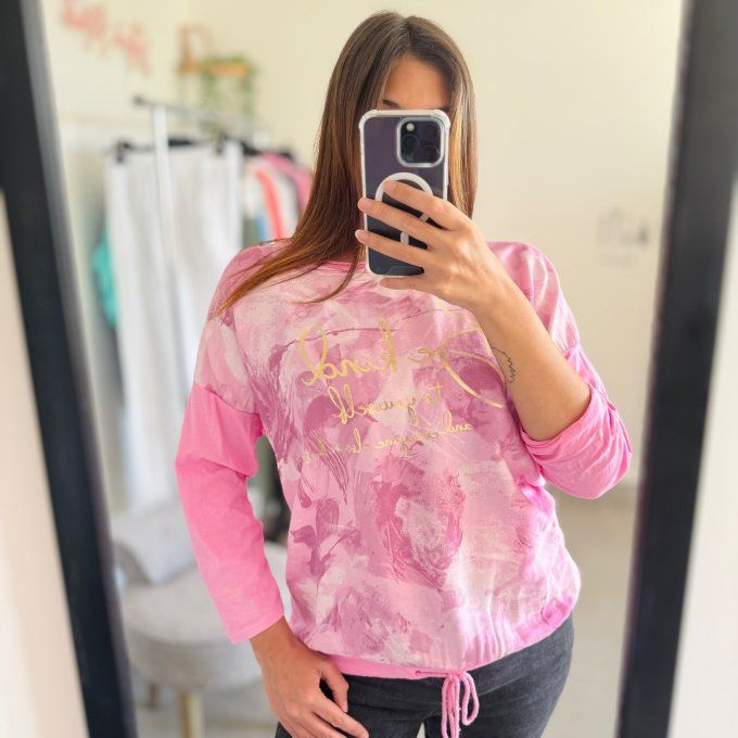 Top imprimé Modèle Iris