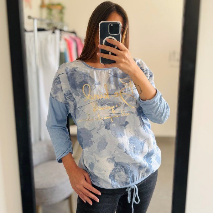 Top imprimé Modèle Iris