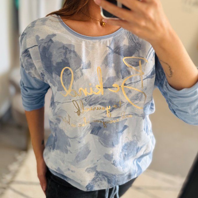 Top imprimé Modèle Iris