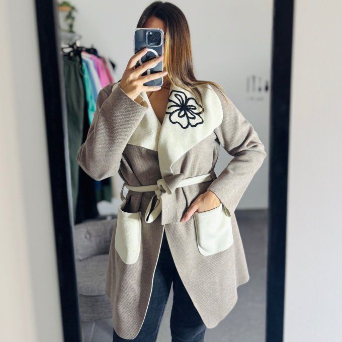 Manteau bi Color Modèle Indy