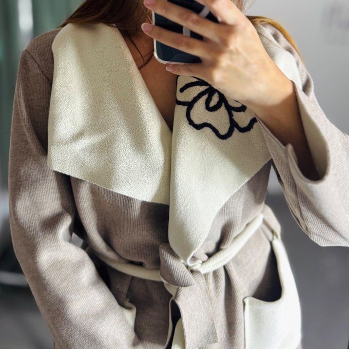 Manteau bi Color Modèle Indy