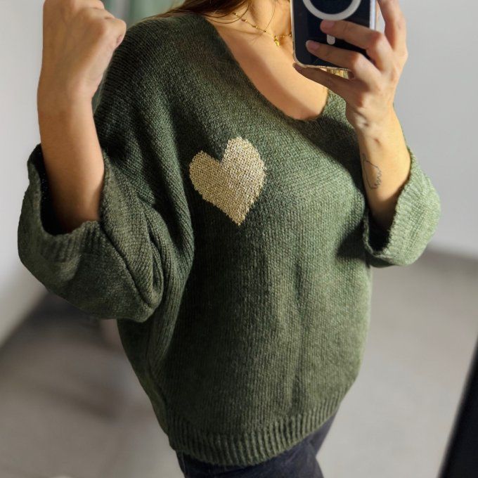 Pull Modèle Steffy kaki