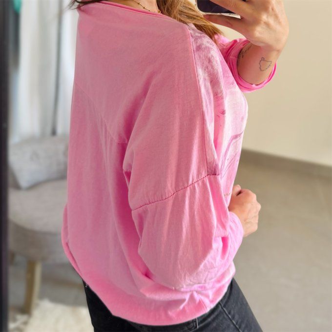 Top imprimé Modèle Iris